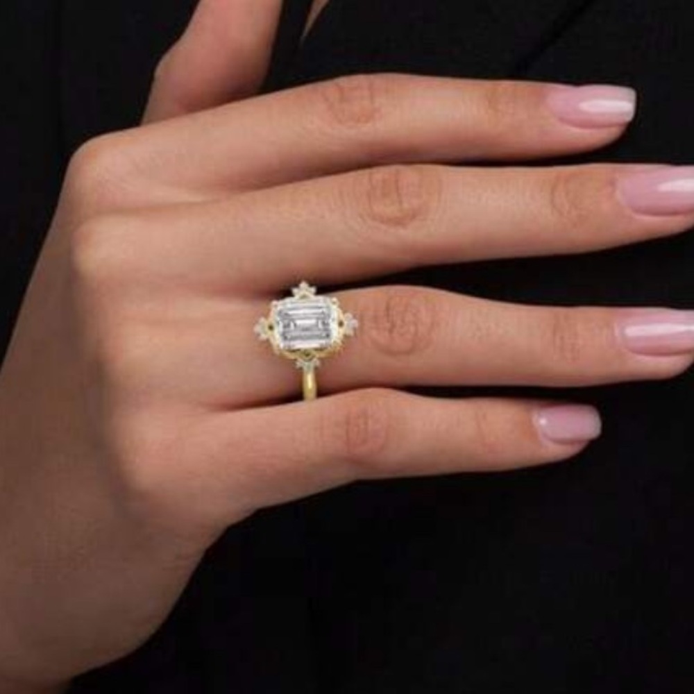 Gold Cz Ring
